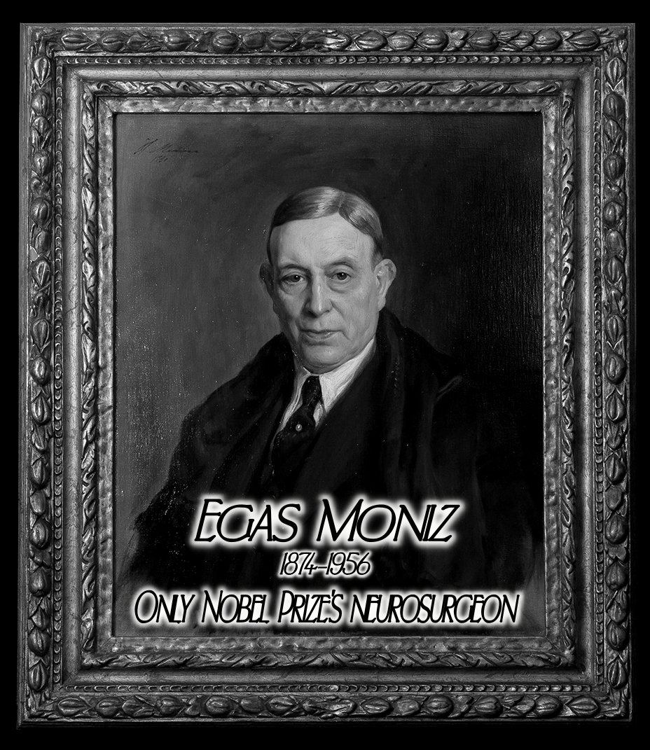 Portrait of Portuguese neurologist António Egas Moniz, who developed the lobotomy