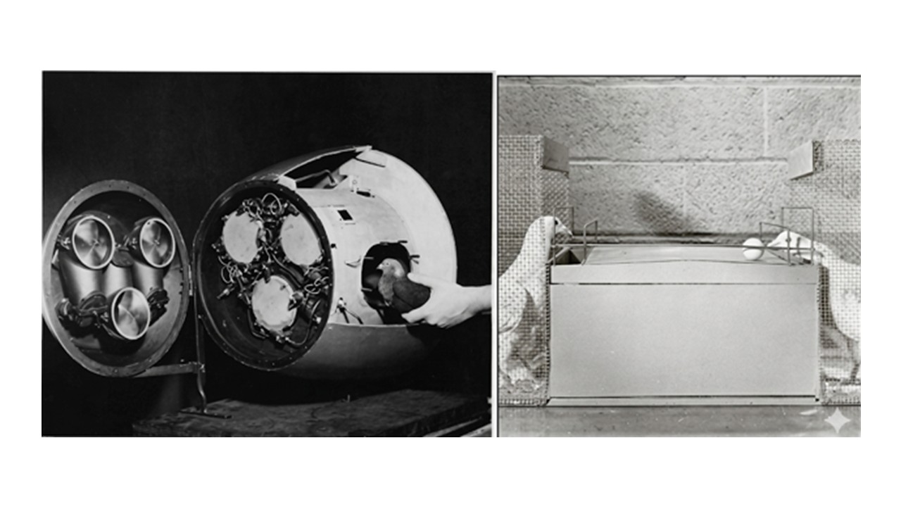 The nose cone built for B.F. Skinner’s pigeon-guided missile during World War II