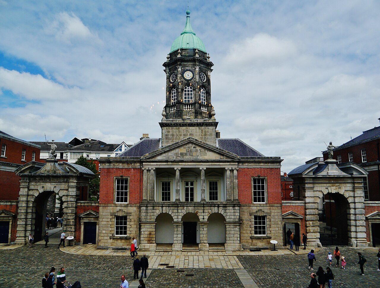 The Bedford Tower in the Great Courtyard of Dublin Castle, Ireland