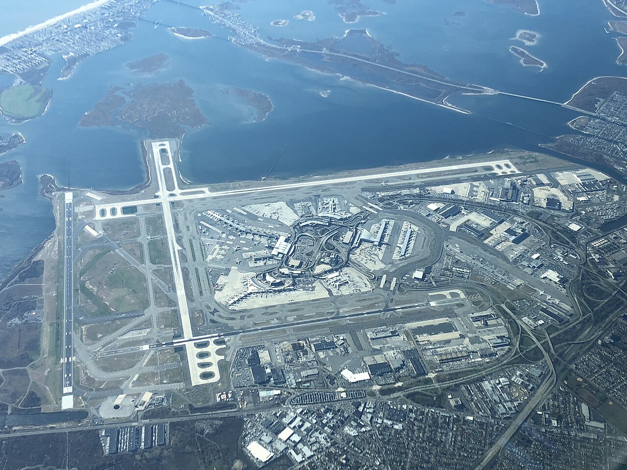 John F. Kennedy International Airport in Queens, New York, a major international air hub