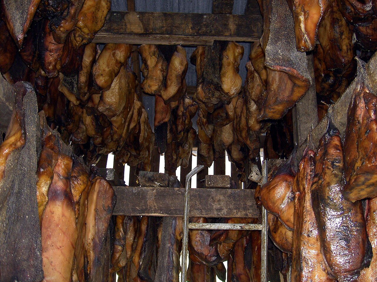 Hákarl, Iceland’s traditional fermented and air-dried Greenland shark meat